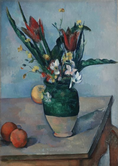 El jarrón de tulipanes, c. 1890 de Paul Cézanne
