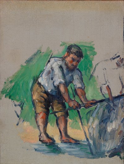 La perforadora de pozos (Le Foreur) de Paul Cézanne
