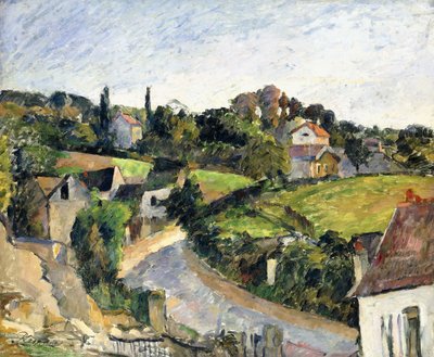 El camino sinuoso, c.1877 de Paul Cézanne