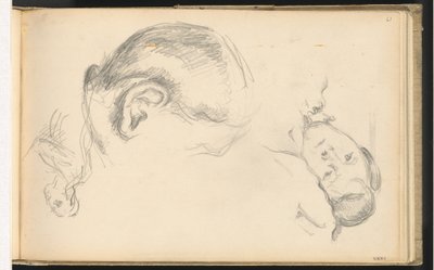 Tres Cabezas, Una de Madame Cézanne de Paul Cézanne