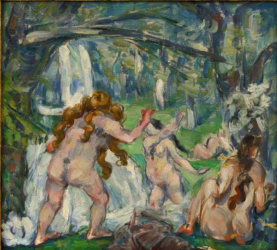 Tres bañistas de Paul Cézanne