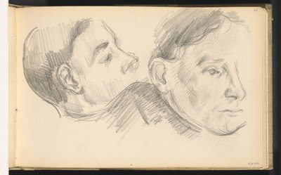 Dos cabezas de Paul Cézanne