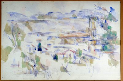 Vista de la Catedral de Aix en Provence de Paul Cézanne