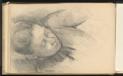 Mujer inclinada hacia adelante de Paul Cézanne