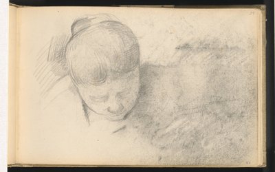 Mujer Inclinada hacia Adelante de Paul Cézanne