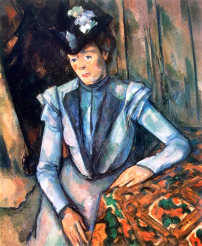 Mujer sentada en azul, 1902-1906 de Paul Cézanne