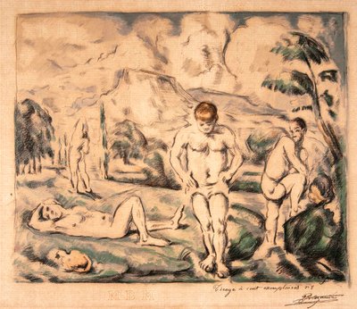 Los grandes bañistas de Paul Cézanne, Auguste Clot