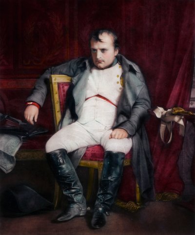 Napoleón en Fontainebleau durante la Primera Abdicación - 31 de marzo de 1814, 1845 de Paul Delaroche