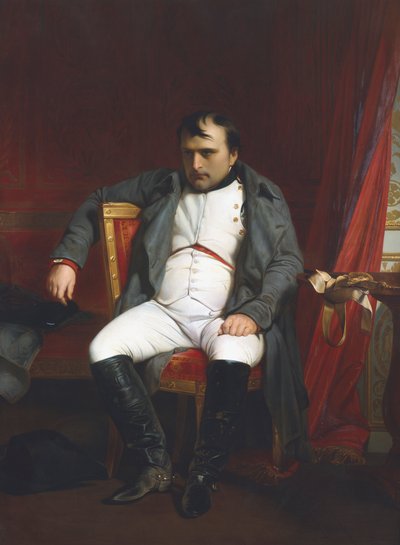 Napoleón en Fontainebleau Durante la Primera Abdicación - 31 de marzo de 1814, 1845 de Paul Delaroche