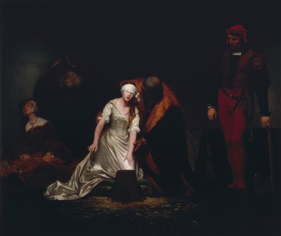 La ejecución de Lady Jane Grey, 1834 de Paul Delaroche