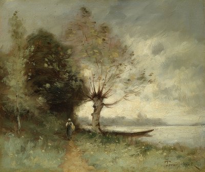 Orilla del Loira cerca de Chouzé. 1893 de Paul Desire Trouillebert
