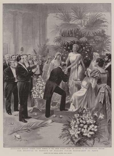 El Festival en Honor de Madame Sarah Bernhardt en París de Paul Destez