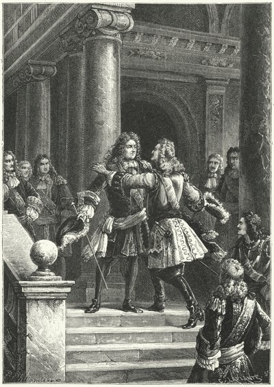 El Mariscal Villars y el Príncipe Eugenio de Saboya negociando el Tratado de Rastatt de Paul Dominique Philippoteaux