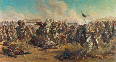 La batalla de las pirámides de Paul Dominique Philippoteaux