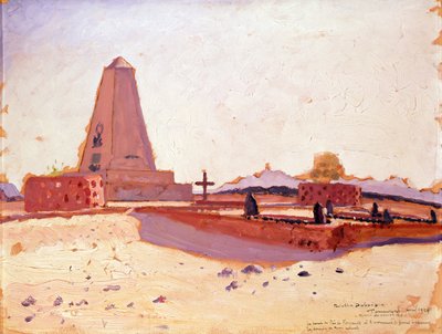 Tumba del padre Charles Eugene Foucauld, el monumento del general Laperrine y la tumba de tres meharistas del cuerpo de camellos francés de Paul Elie Dubois