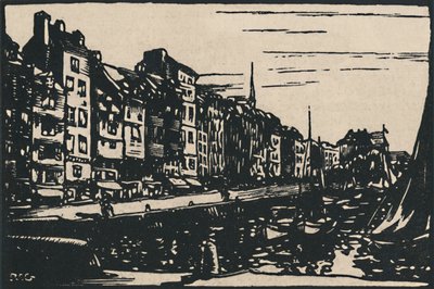 Honfleur - Le Vieux Bassin, 1919 de Paul Elie Gernez