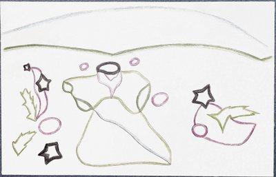 Santos y estrellas (Dibujo de Paul Eluard