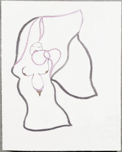 Mujer-Flor (Dibujo de Paul Eluard