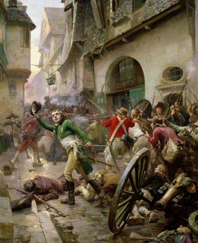 Henri de La Rochejaquelein (1772-94) en la Batalla de Cholet, 17 de octubre de 1793 de Paul Émile Boutigny