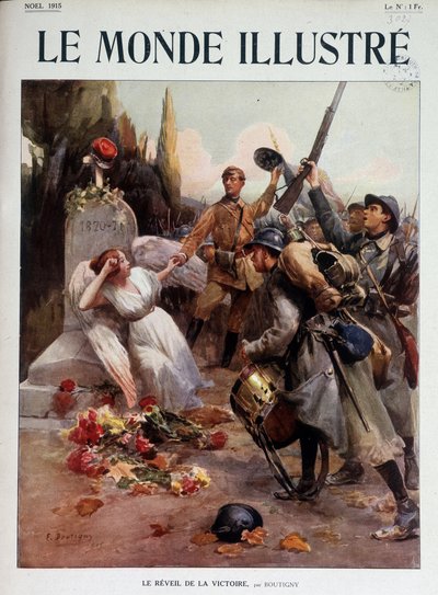 El renacimiento de la Victoria, pintura alegórica de Boutigny - en “Le Monde Illustré”, navidad 1915 de Paul Émile Boutigny