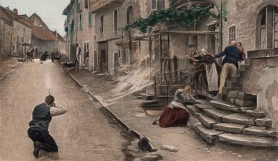 Un valiente (fotograbado en color) de Paul Émile Boutigny