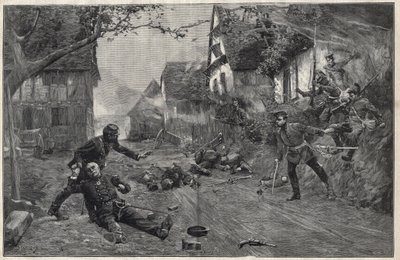 Guerra de 1870-1871 - en la Batalla de Woerth (o Batalla de Froeschwiller Woerth, Froeschwiller-Woerth), 6 de agosto de Paul Émile Boutigny