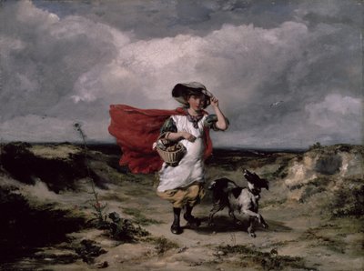 Cruzando el Brezal, Día Ventoso, 1836 de Paul Falconer Poole
