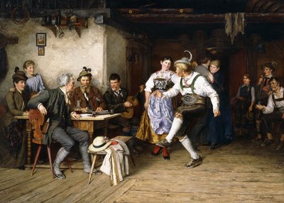 Interior de una Weinstube de Paul Felgentreff