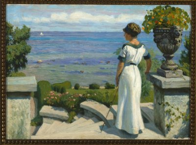 En la terraza de Paul Fischer
