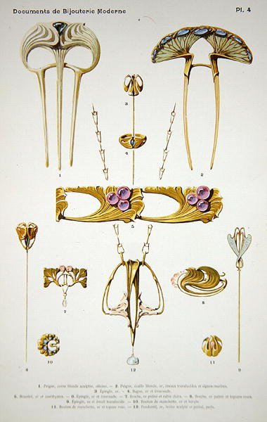 Diseños de joyería, lámina 4 de 