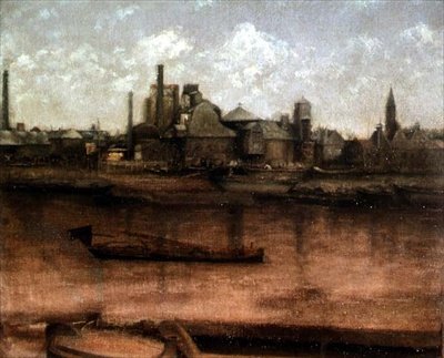 Barcazas en el Támesis de Paul Fordyce Maitland