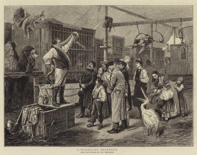 Una menagerie viajera de Paul Friedrich Meyerheim