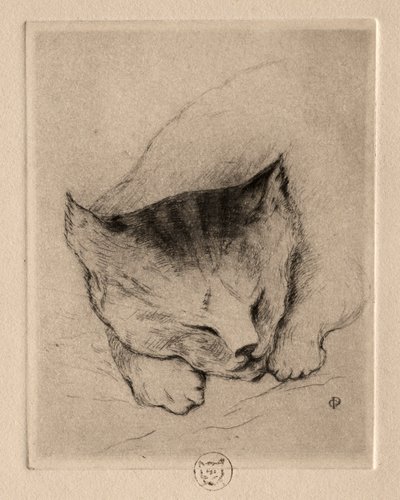 Seis grabados: Cabeza de un gatito de Paul Gachet