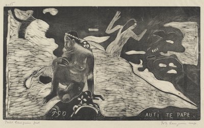 Auti te Pape (Mujeres en el río) de Paul Gauguin