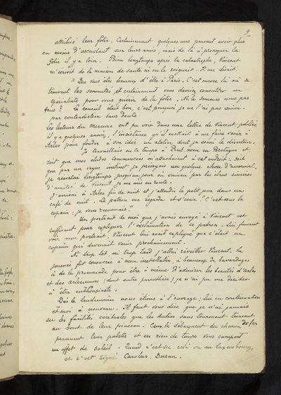 Descripción de la estancia de Gauguin con Vincent van Gogh en Arles (P. 9) de Paul Gauguin