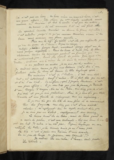 Avant et après - Primera página del texto principal de Paul Gauguin