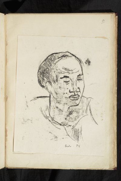 Avant et après - Cabeza de una mujer marquesana de Paul Gauguin