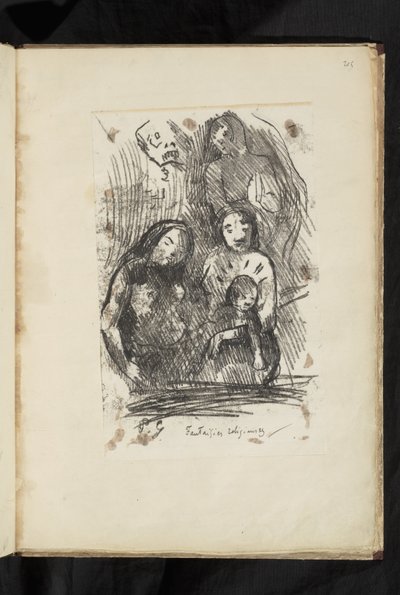 Fragmento de la Natividad de Paul Gauguin