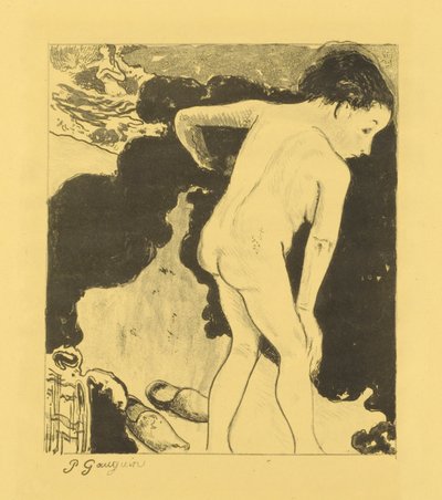 Bañistas en Bretaña de Paul Gauguin