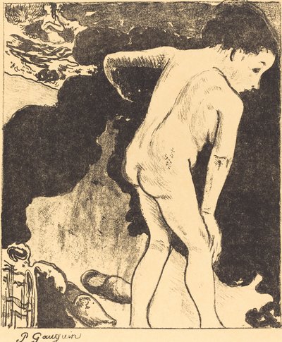 Bañistas en Bretaña, 1889 de Paul Gauguin