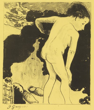 Bañistas en Bretaña, de la Suite Volpini: Dessins lithographiques, 1889 de Paul Gauguin