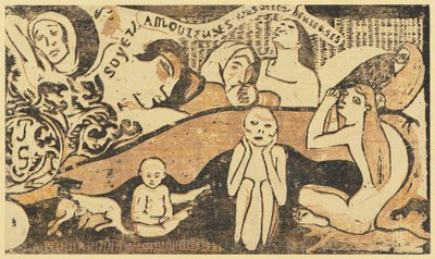 Estad enamoradas y seréis felices (Soyez amoureuses, vous serez heureuses) de Paul Gauguin