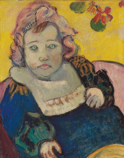 Niño con babero o El bebé; Enfant au bavoir, 1895 de Paul Gauguin