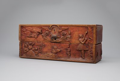 Caja de madera decorada de Paul Gauguin