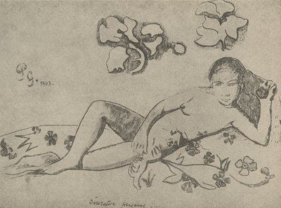 Figura decorativa, 1936 de Paul Gauguin
