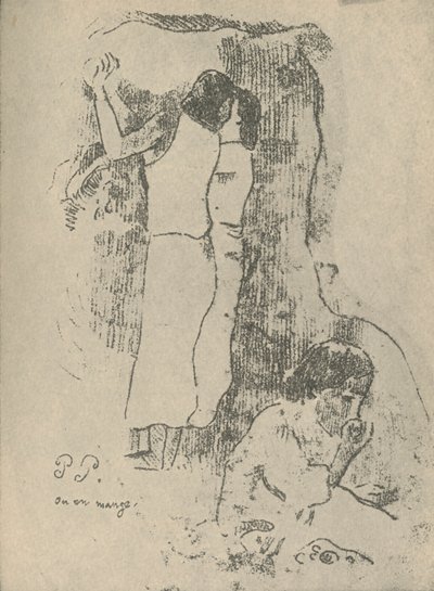 Comiendo de Paul Gauguin