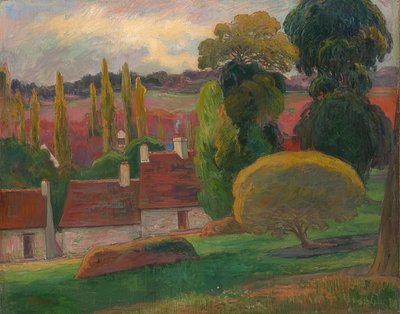 Una casa de campo en Bretaña. Alrededor de 1894 de Paul Gauguin