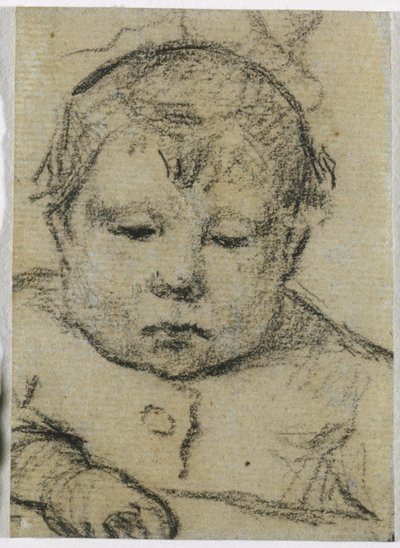 Emil Gauguin de niño, mano derecha hacia delante, c.1875-76 (lápiz negro) de Paul Gauguin