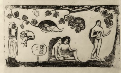 Mujeres, animales y follaje de Paul Gauguin