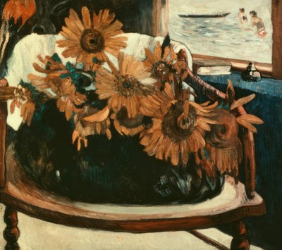 Girasoles en una silla I de Paul Gauguin